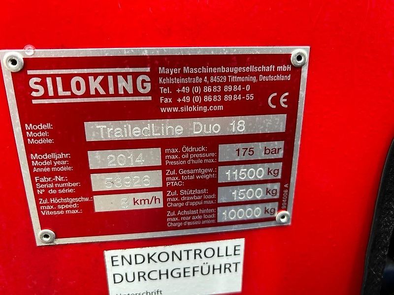 Siloking TrailedLine Duo 18 ABVERKAUF!!