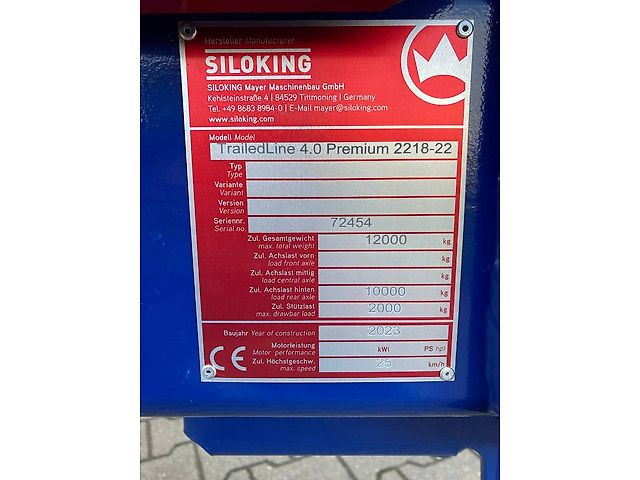 Siloking TrailedLine 4.0 Premium 2218-22